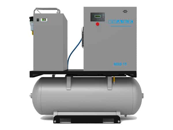 Compressor Integrated with Dryer & Air Reciever Tank (MSS-TMDD)